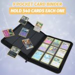 Foalgo Trading Card Binder, Card Collection Binder Album Folder with 540 Side Loading Pockets, 9 Pocket Trading Card Album Folder for TGC,MTG, Baseball Cards, Yugioh ( Blue ) - Image 2